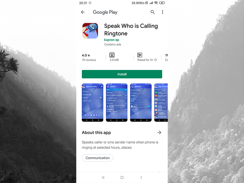 Tải về ứng dụng Nói rõ ai đang gọi (Spaek Who is Calling Ringtone).