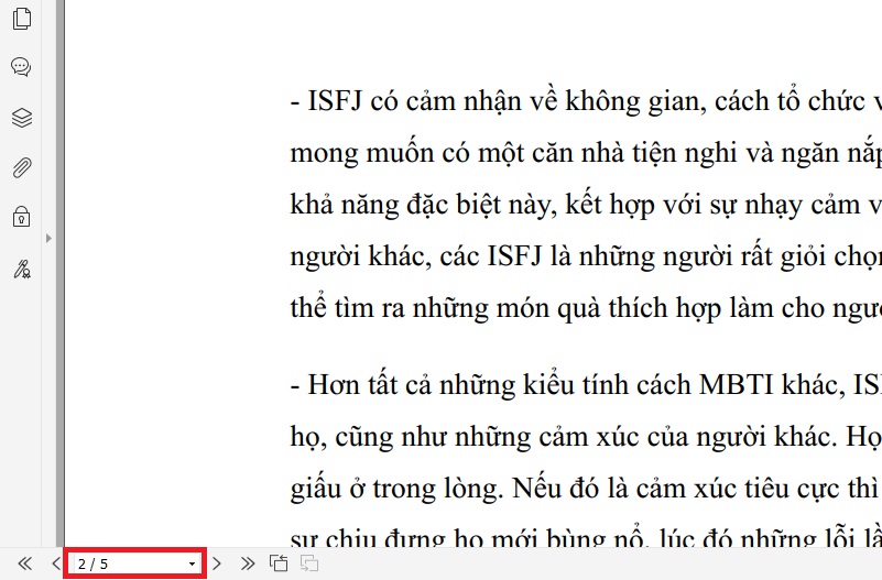 xác định trang muốn xóa