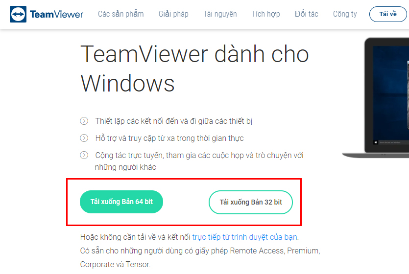 Cập nhật mới nhất về TeamViewer