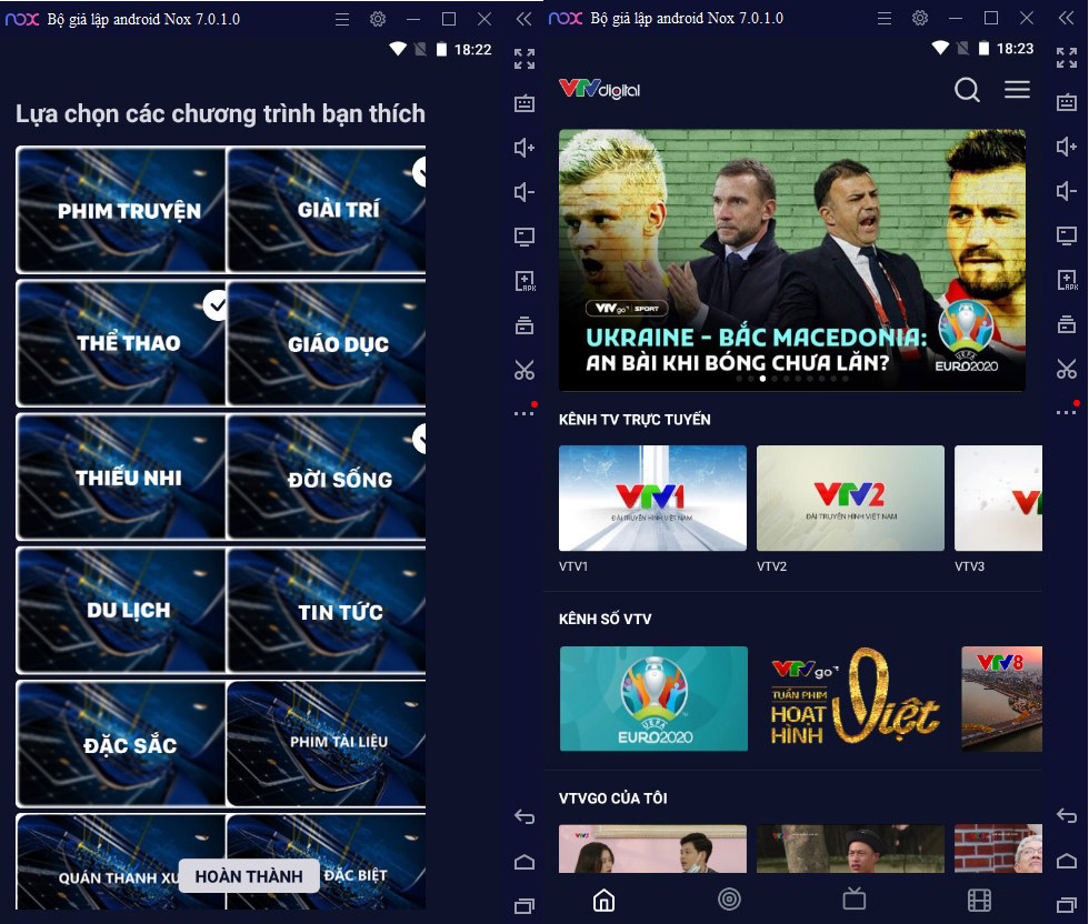 xem vtv go trên máy tính