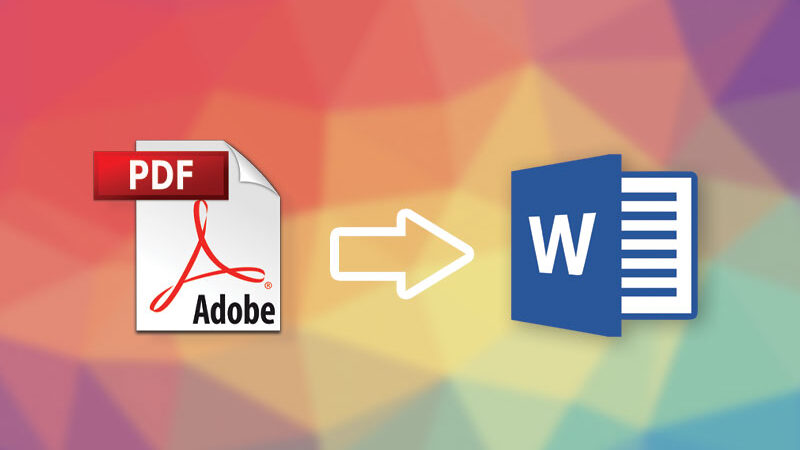 chuyển pdf sang word không lỗi font