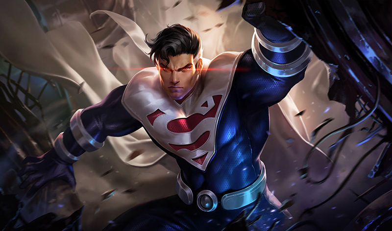 Đẩy và ủi là các chiêu thức nổi tiếng của Superman trong Liên Quân Mobile