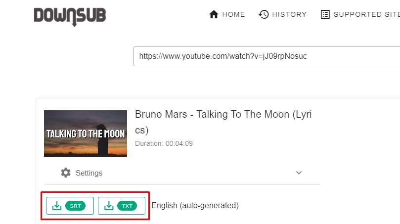 download sub youtube