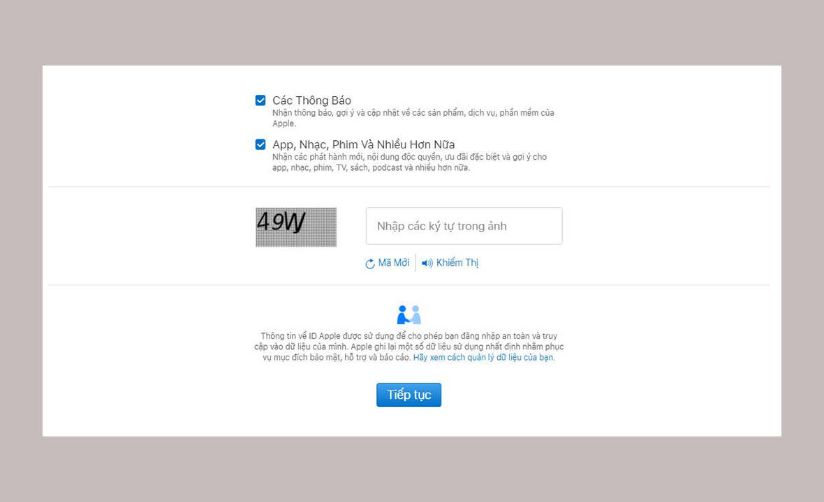 Hướng dẫn đăng ký iCloud trên web, iPhone và iPad