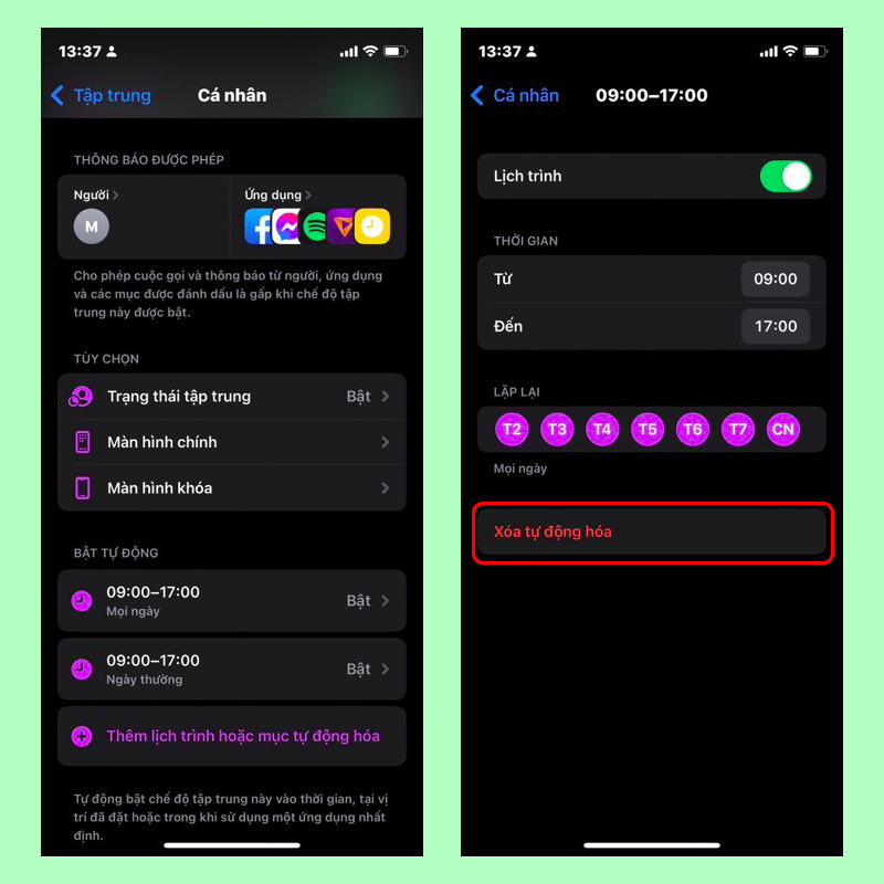 Hướng dẫn chặn thông báo tự động và có chọn lọc trên iOS 15