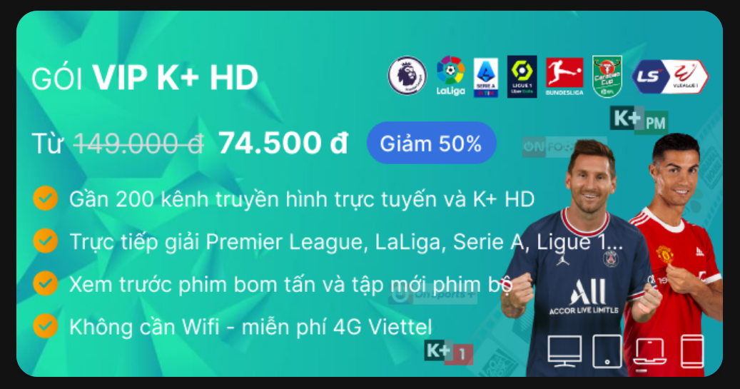 TV360: Kho kênh truyền hình, bóng đá và phim ảnh cao cấp
