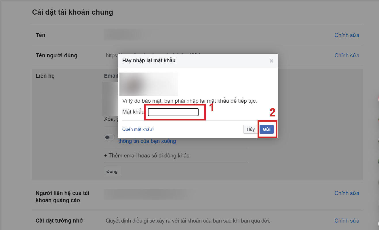 Cách đổi gmail Facebook trên điện thoại