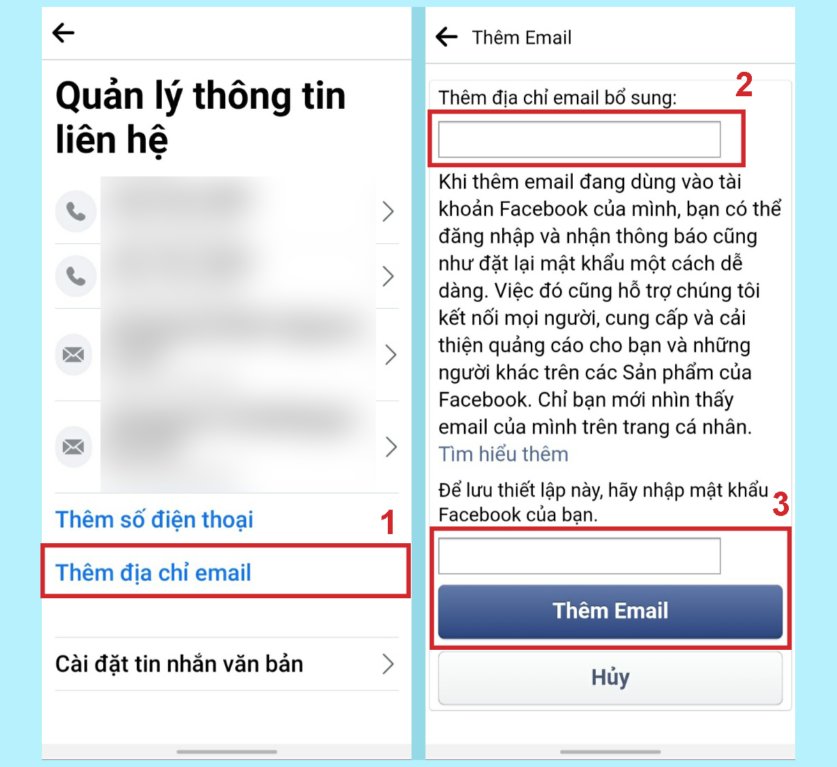 Cách Thay Đổi Email Và Số Điện Thoại Facebook Cực Dễ Dàng