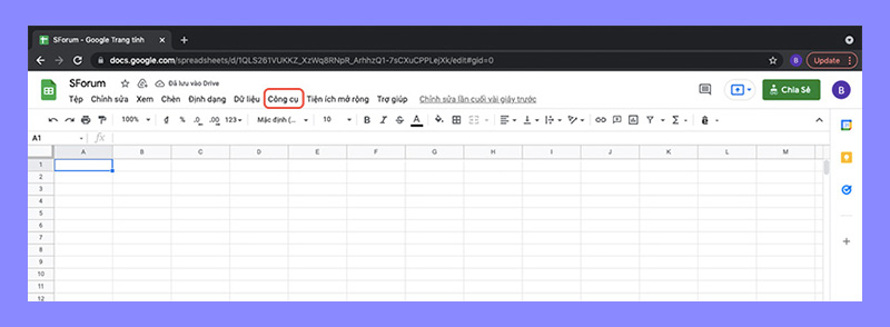 Hướng dẫn bật thông báo khi có thay đổi trên Google Sheet