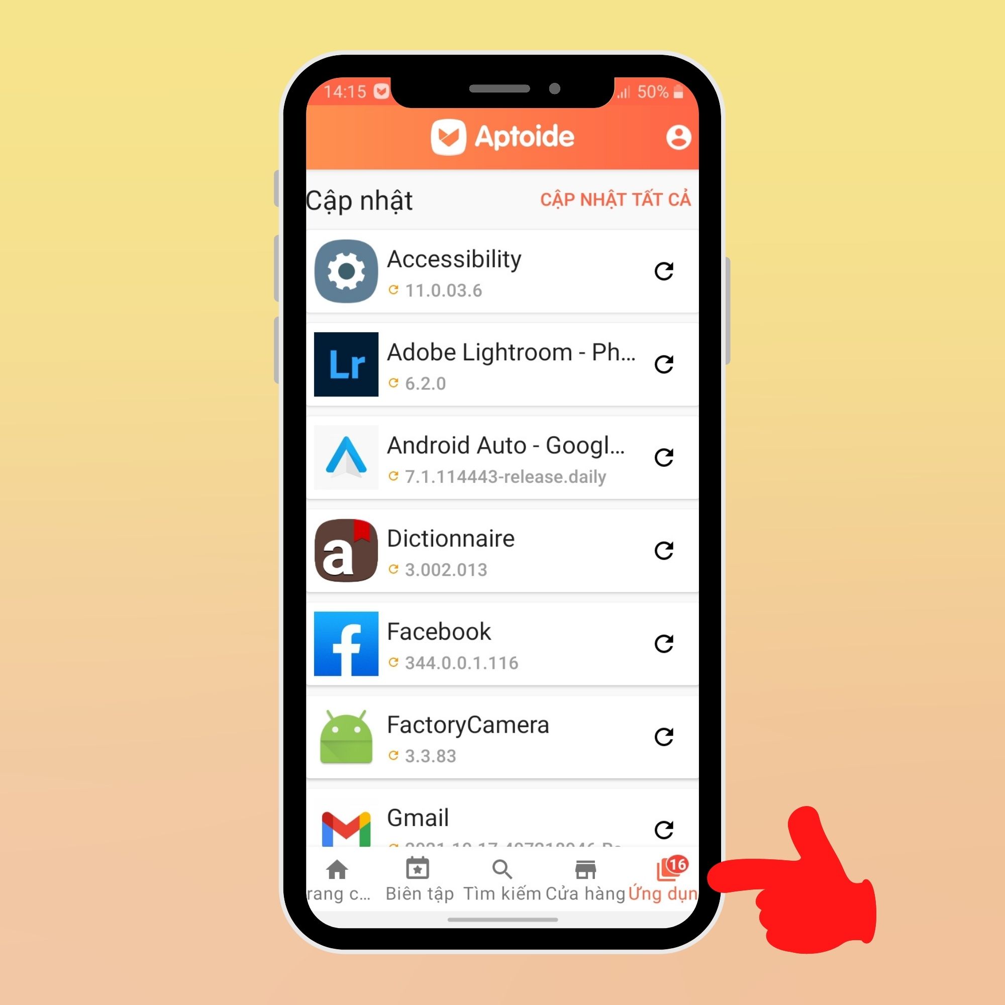 Ứng dụng trên APK Aptoide