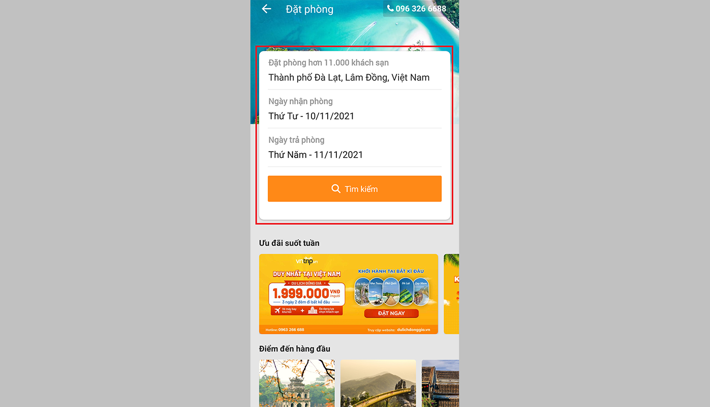 Vntrip: Ứng dụng bỏ túi dành cho người đam mê du lịch