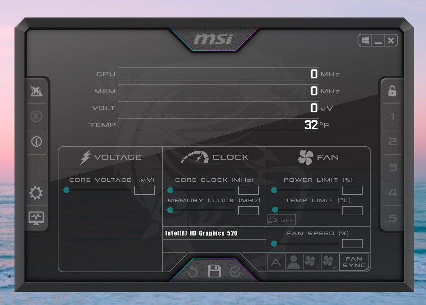Những tính năng nổi bật của msi afterburner
