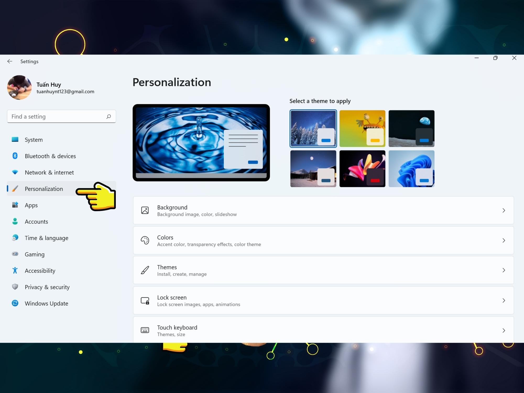 personalizations
