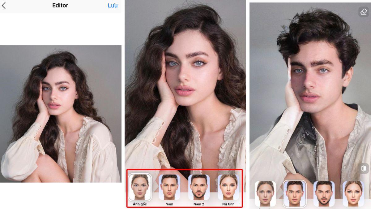 Faceapp dễ dàng chuyển đổi giới tính cho bức hình