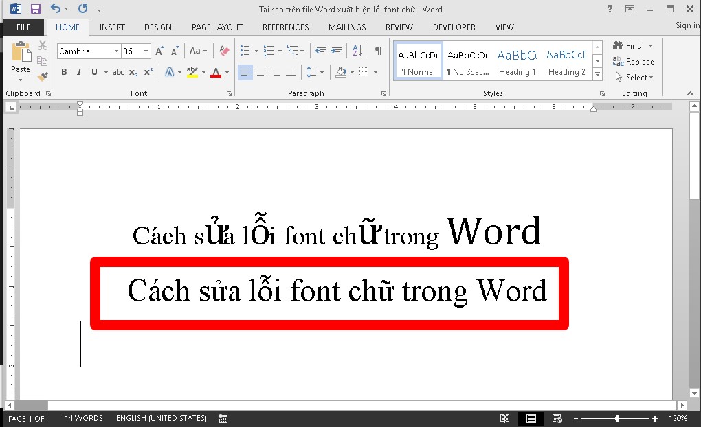 Cách sửa lỗi phông chữ trong Word nhanh chóng mà bạn nên biết