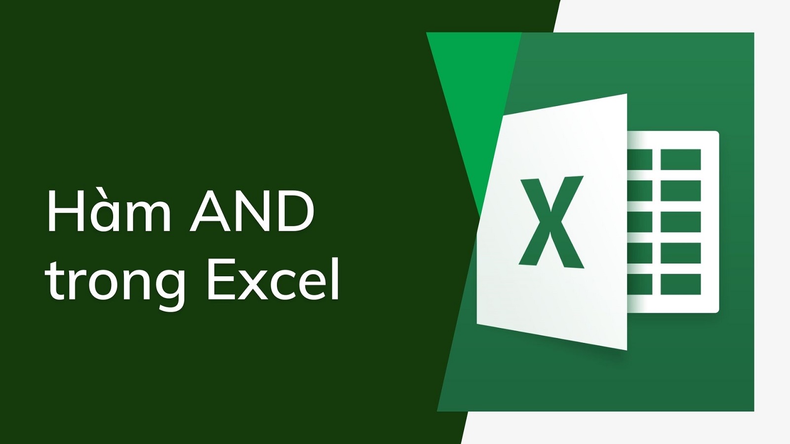 Hàm AND trong Excel - cách sử dụng chi tiết:
Bạn đang tìm cách để sử dụng Hàm AND trong Excel để kiểm tra nhiều điều kiện cùng một lúc? Hãy xem ngay hình ảnh liên quan để biết cách sử dụng chi tiết Hàm AND trong Excel. Hàm AND trong Excel là công cụ hữu ích giúp bạn kiểm tra tất cả các điều kiện một cách dễ dàng và nhanh chóng hơn. Hãy tìm hiểu cách sử dụng Hàm AND trong Excel ngay hôm nay!