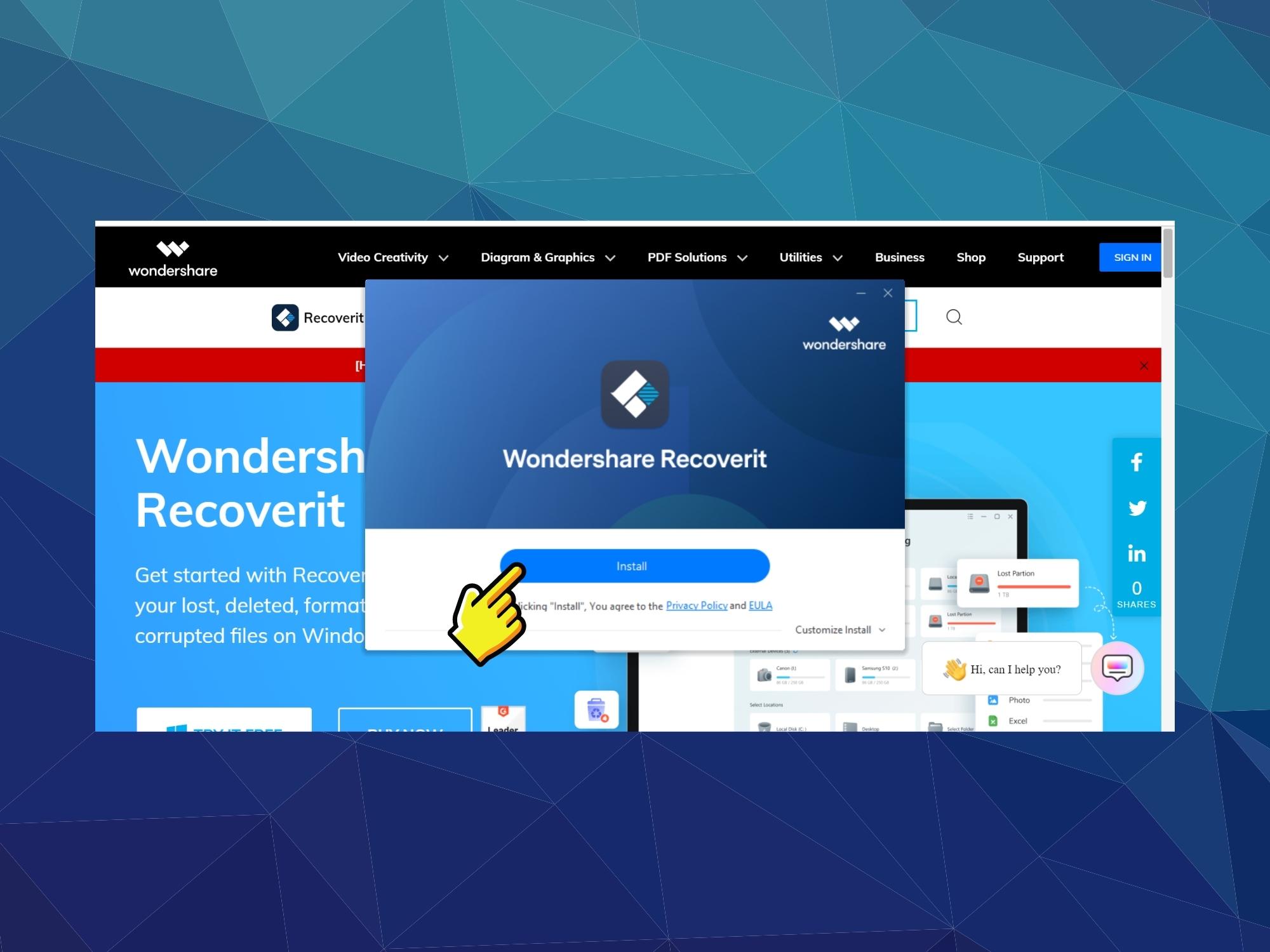 Cách phục sinh tệp tin Word đã trở nên xóa bởi vì ứng dụng Wondershare Data Recoverit - Cách 2