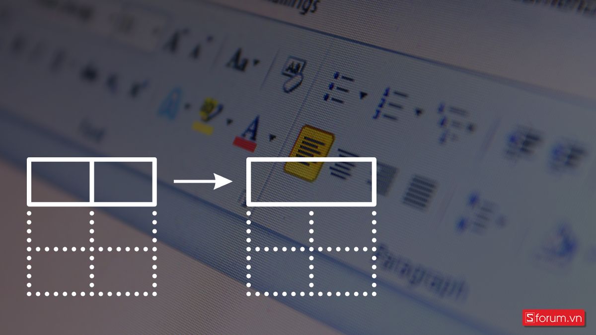 Tại sao cần gộp ô trong Word