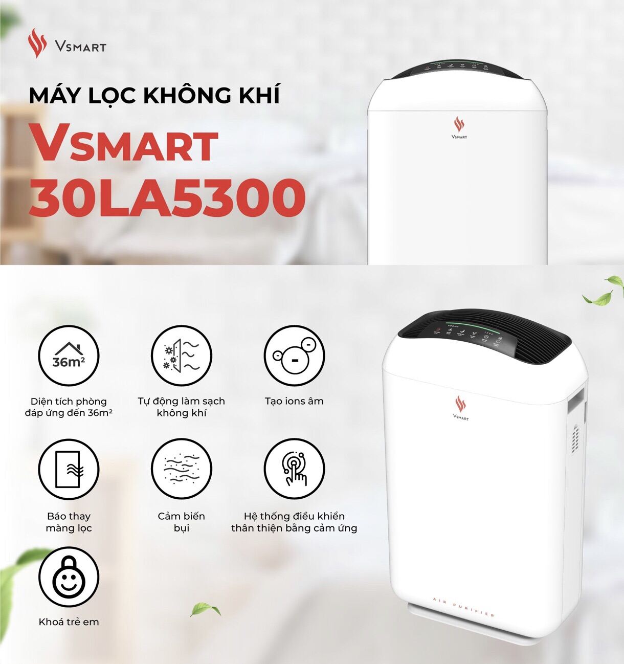 Máy lọc không khí Vsmart 30la5300