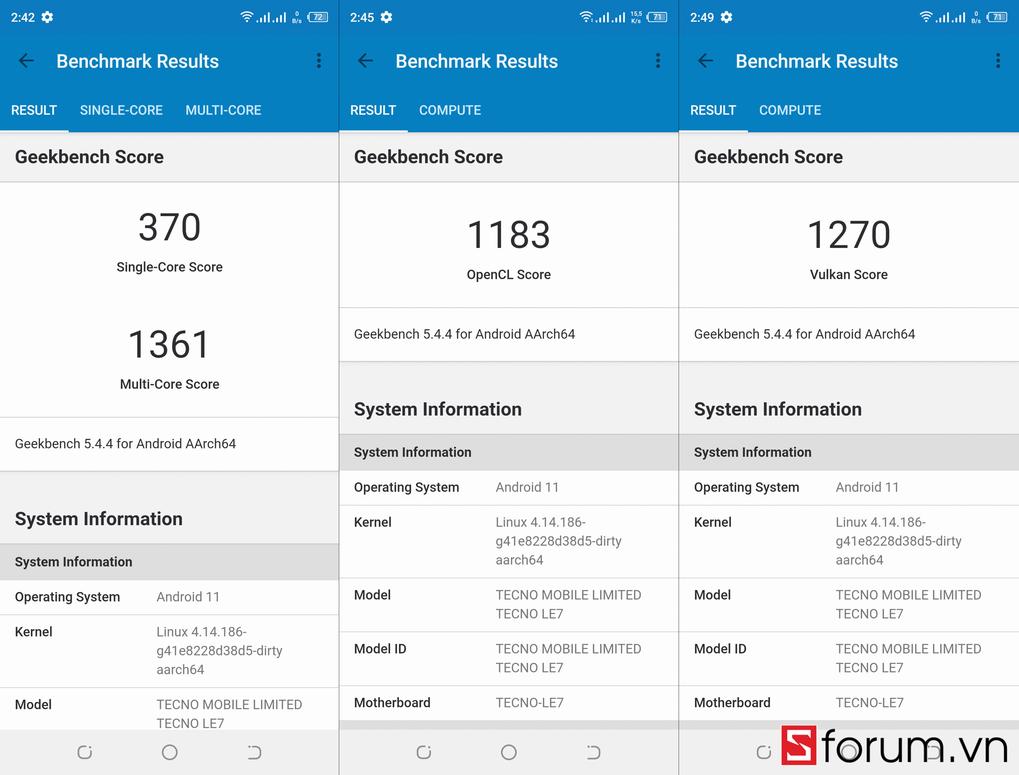 TECNO POVA 2 Sforum Geekbench 2