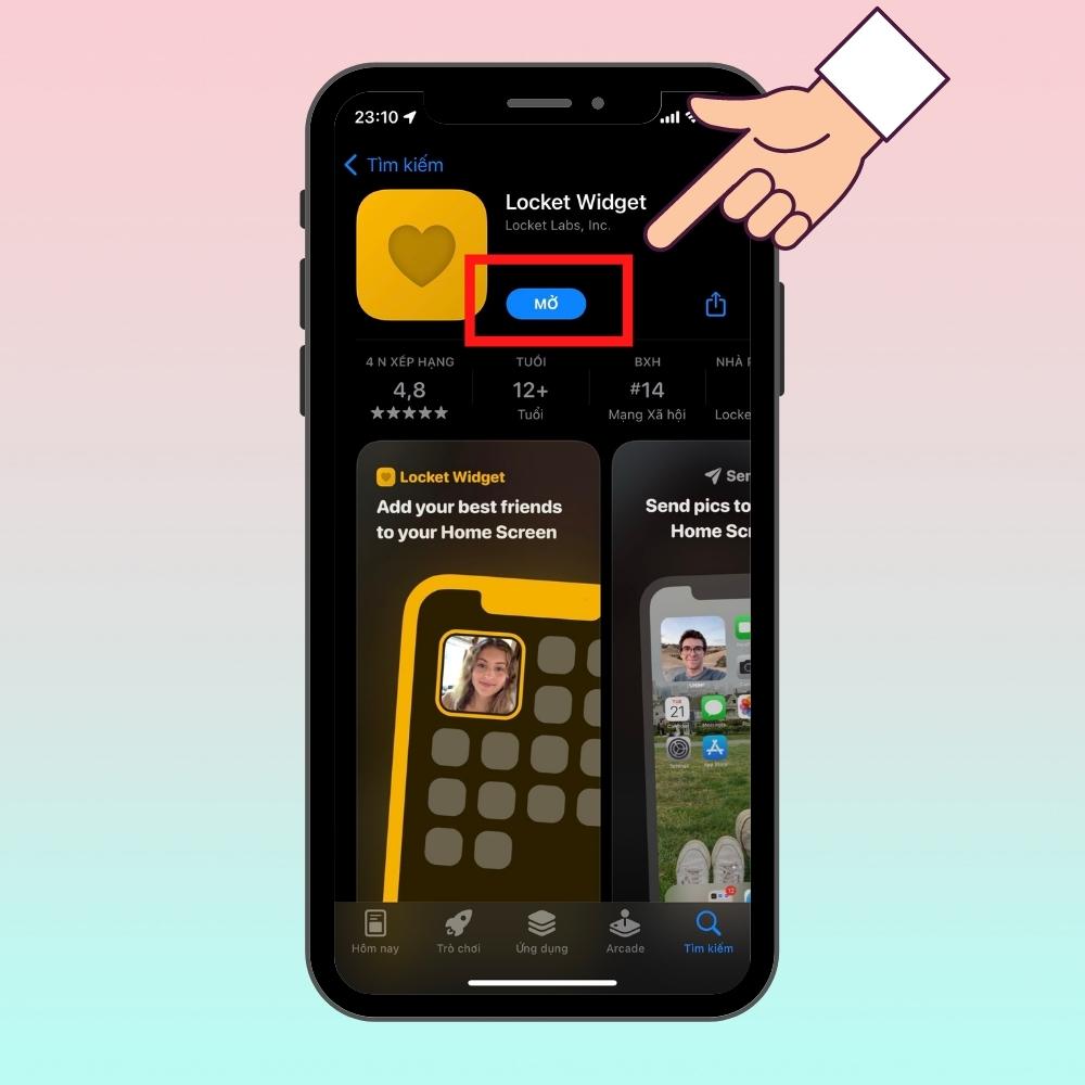 Hướng dẫn dùng Locket Widget trên iPhone để chia sẻ ảnh vừa chụp với