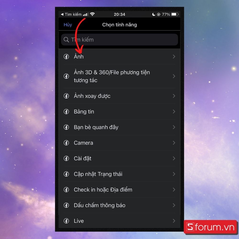 Cách gửi sự cố tới Facebook - Bước 4 