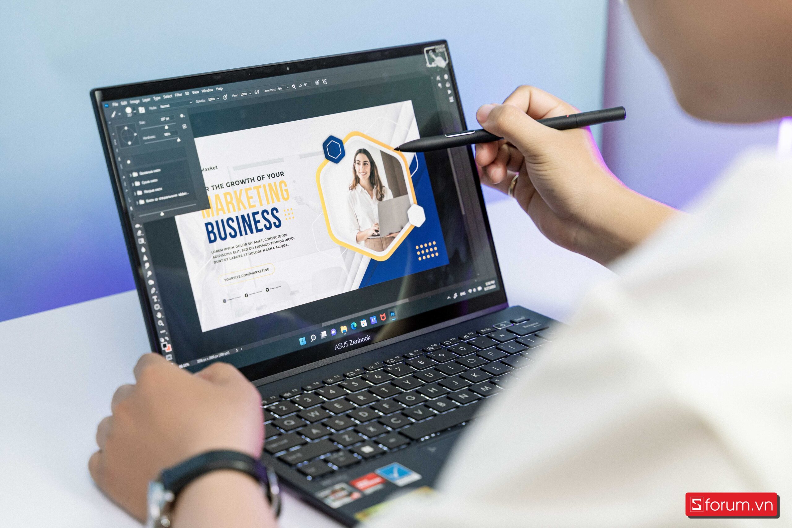 Bút cảm ứng đa dụng trênZenBook UM5302TA