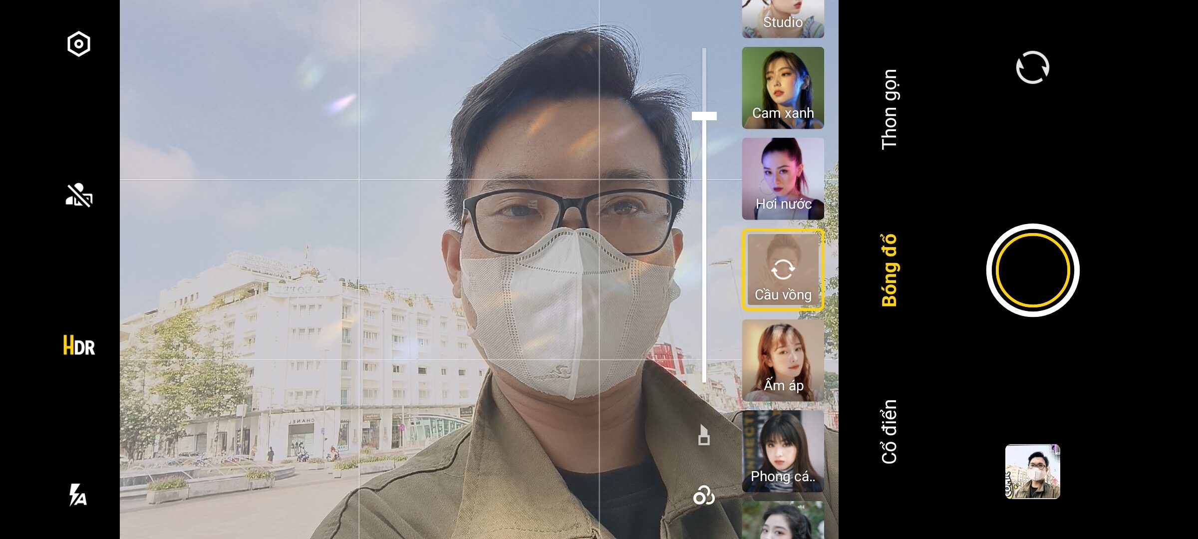 Hiệu ứng trên Vivo X80 