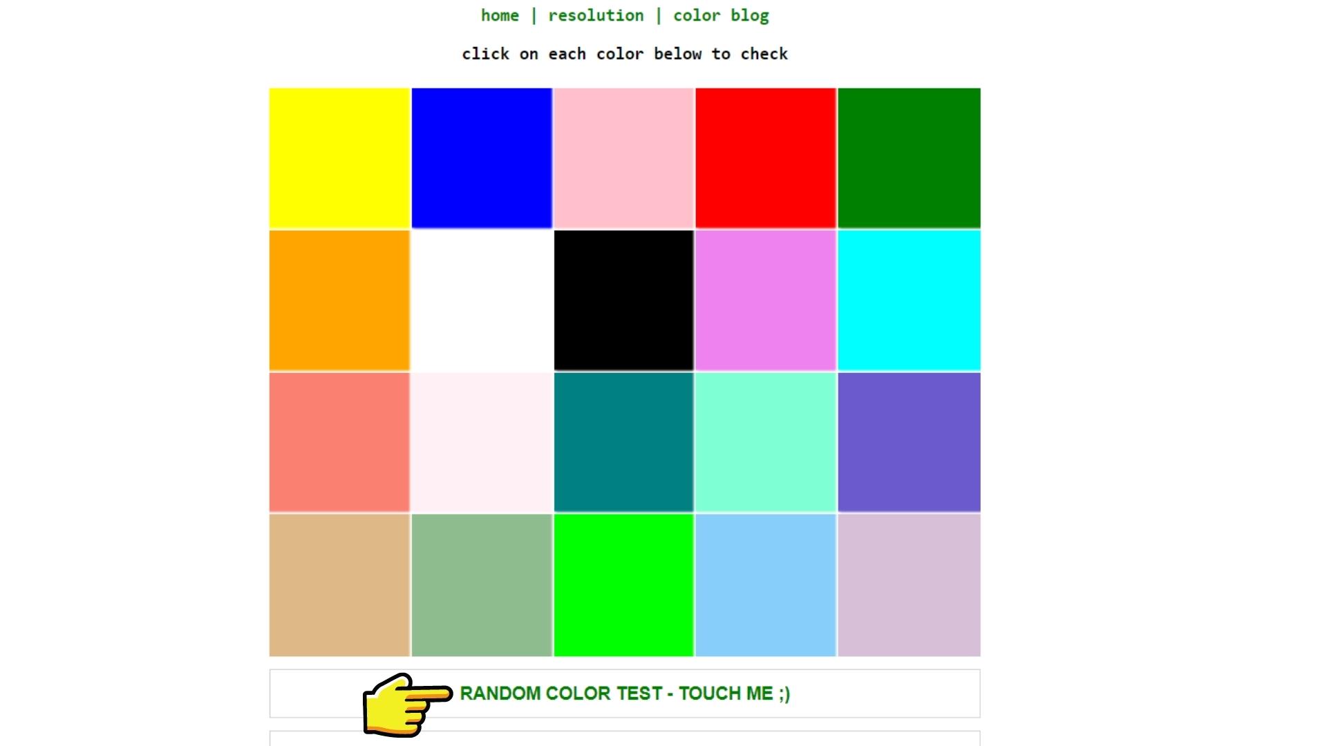 Test màn hình Laptop bằng trình duyệt Web - Bước 3
