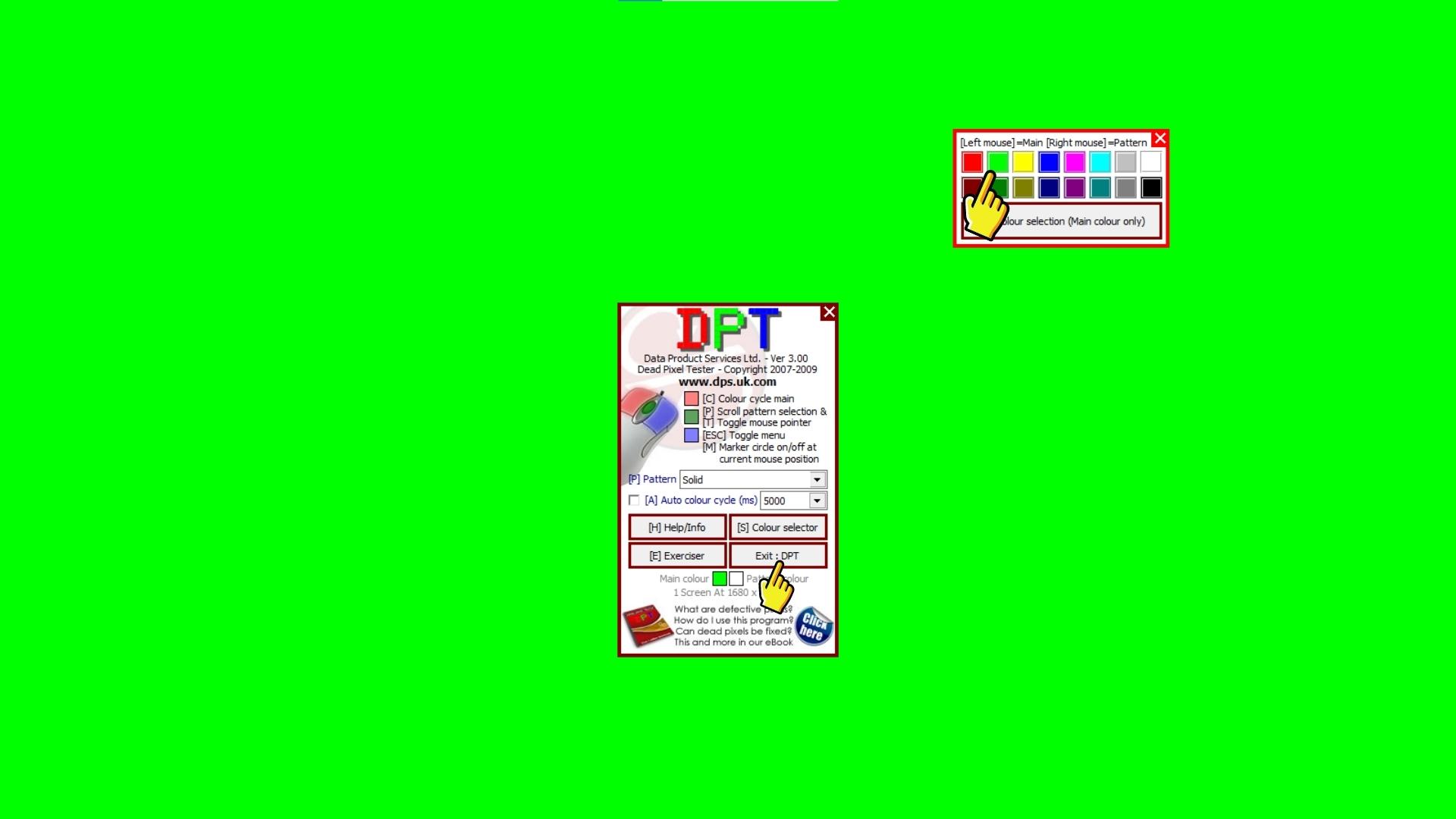 Phần mềm test màn hình Laptop - Dead Pixel Tester - Bước 3