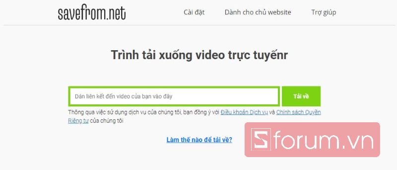 Download Video Youtube kể từ Savefrom.net