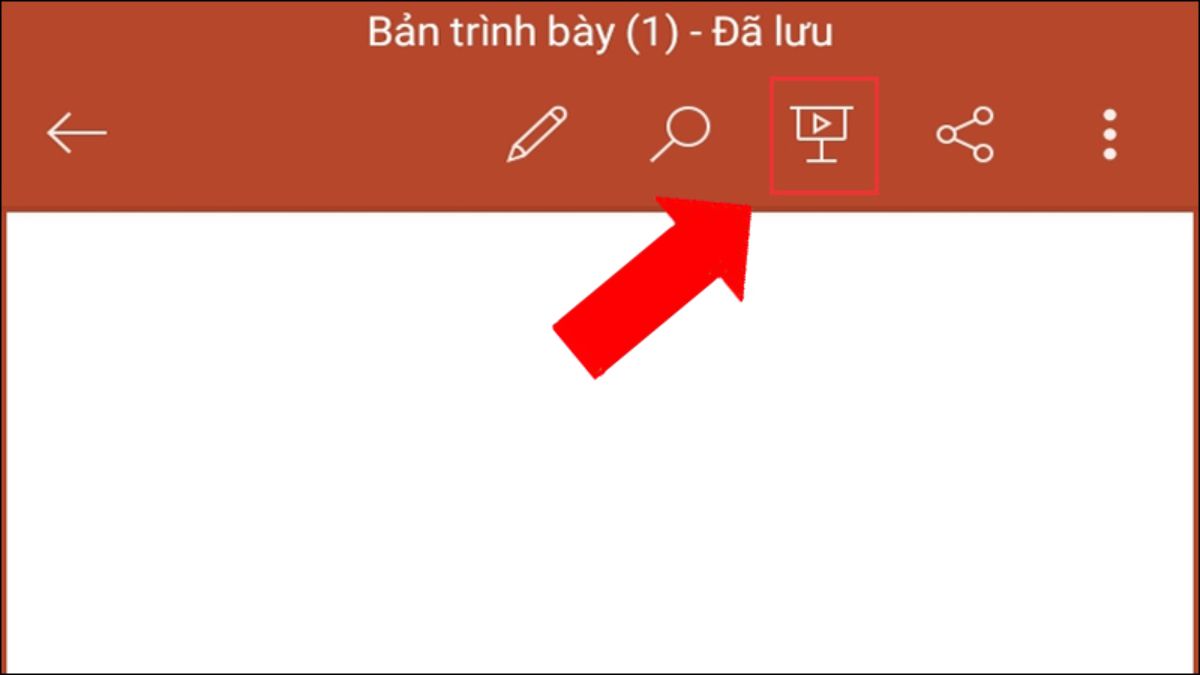 cách trình chiếu powerpoint trên điện thoại