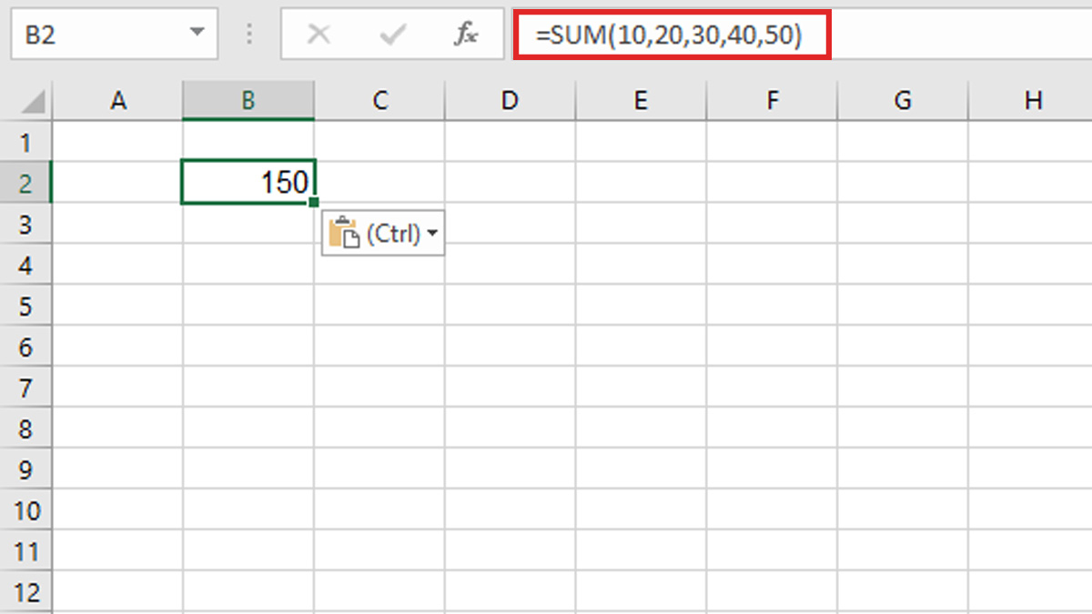 Cách dùng hàm SUM trong Excel để tính tổng hiệu quả hơn