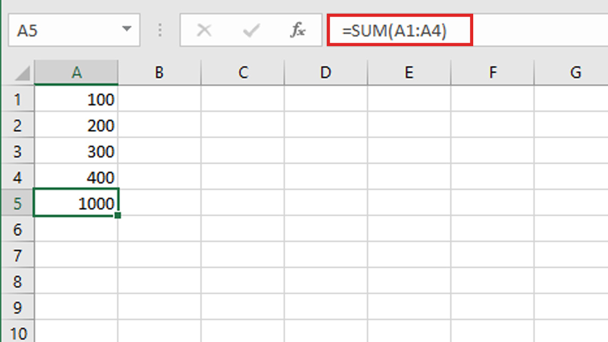 Cách dùng hàm SUM trong Excel để tính tổng hiệu quả hơn
