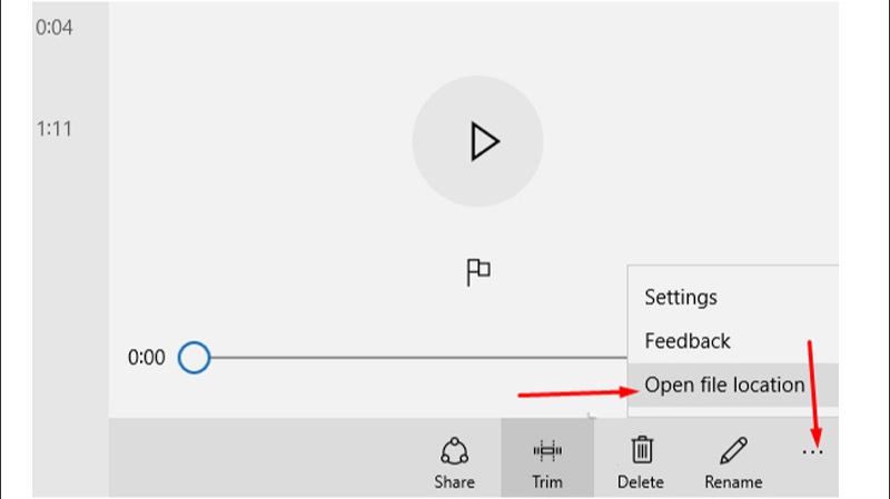 Hướng dẫn cách ghi âm Voice Recorder Windows 10 bước 8