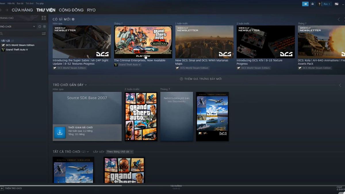 tải Grand Theft Auto V miễn phí bằng Steam