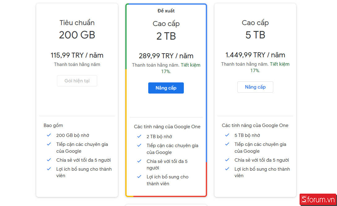 Cách nâng cấp Google One với giá cực ưu đãi - Bước 4