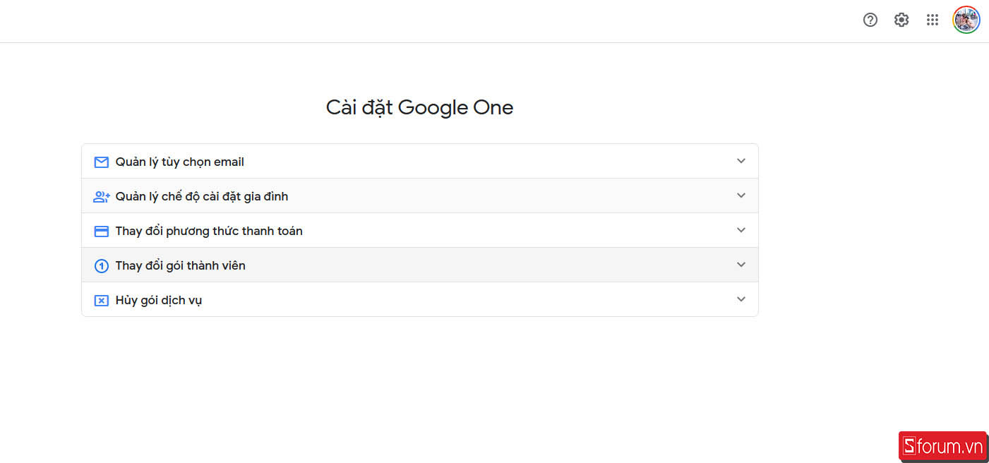 Tiết kiệm chi phí khi hạ cấp từ gói Google One lớn hơn