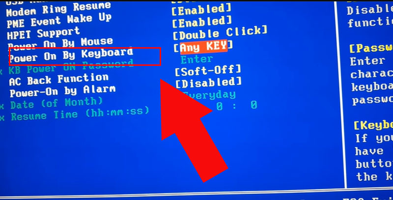 Cách mở laptop bằng bàn phím thực hiện cài đặt như thế nào? bước 3