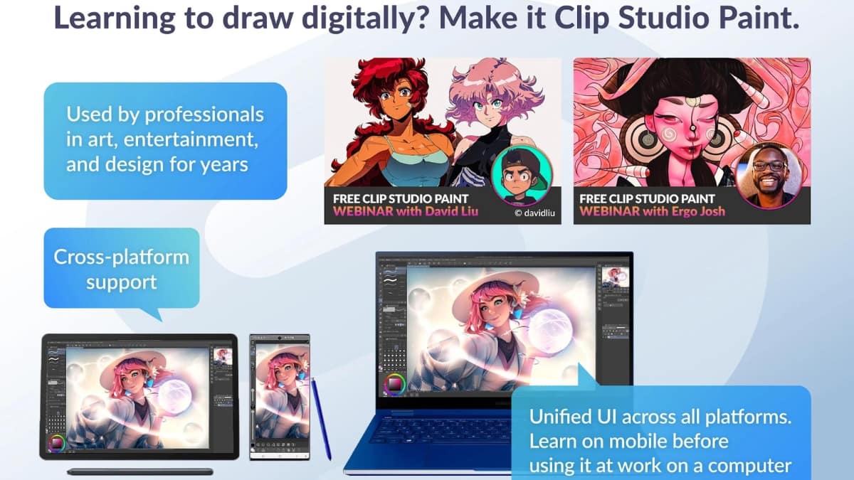 Tải Clip Studio Paint trên điện thoại Android, iOS, PC free