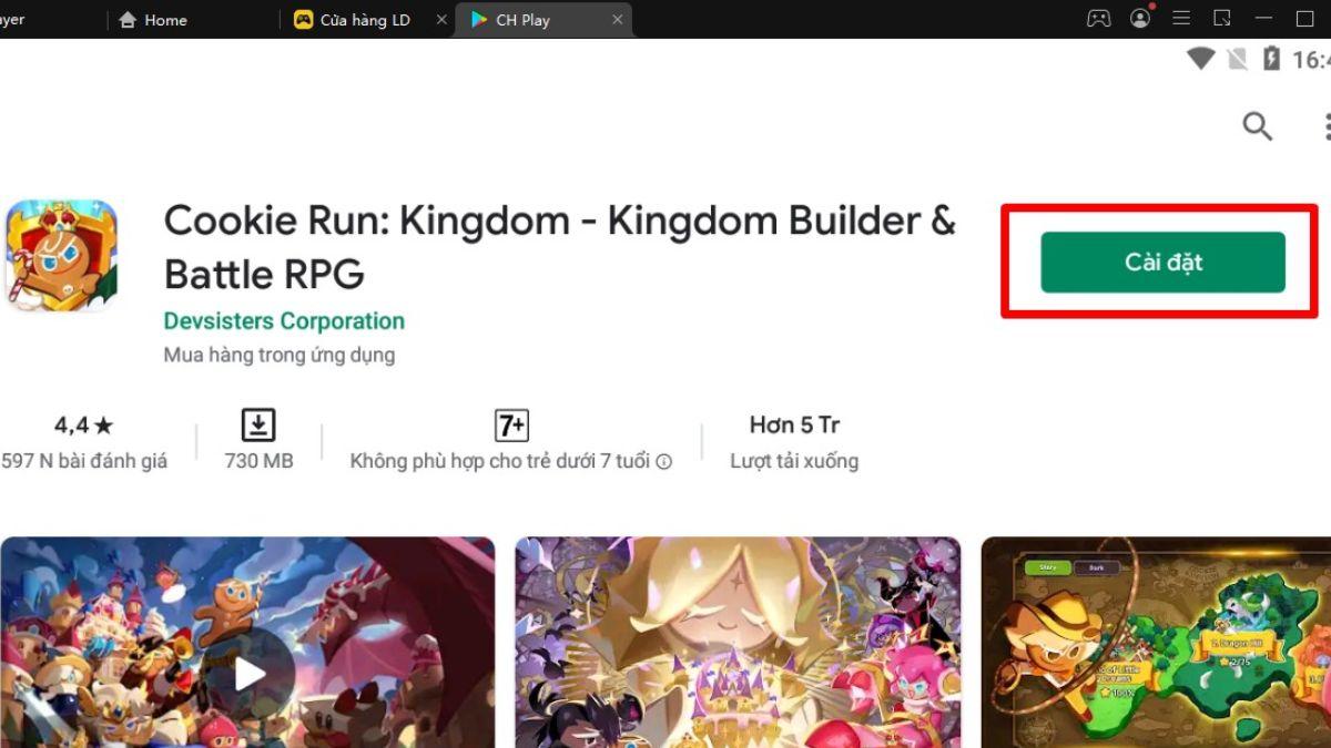 Cách tải Cookie Run: Kingdom giả lập trên máy tính, PC bước 4