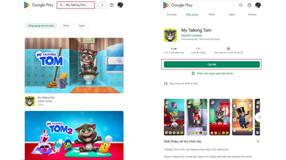 Tải game Talking Tom Cat Android