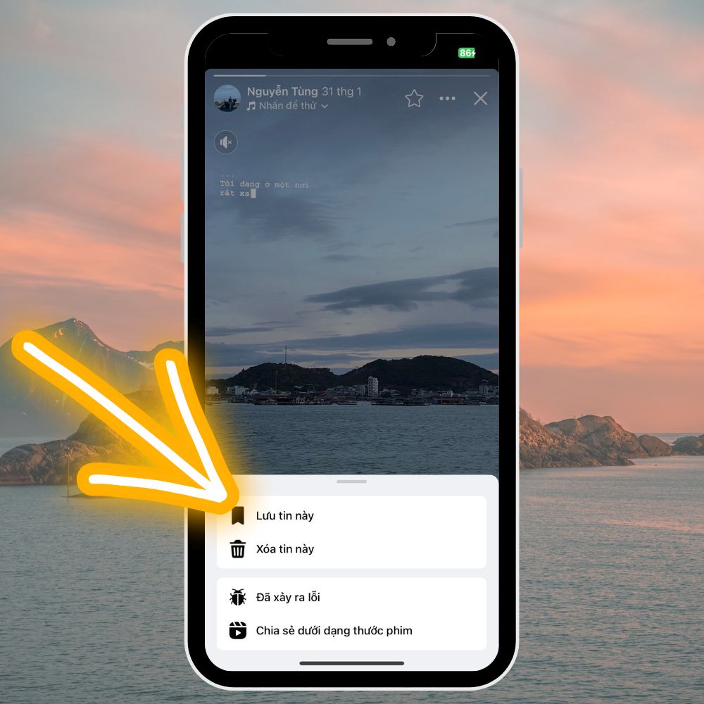 Cách xem và lưu lại Story Facebook bước 7