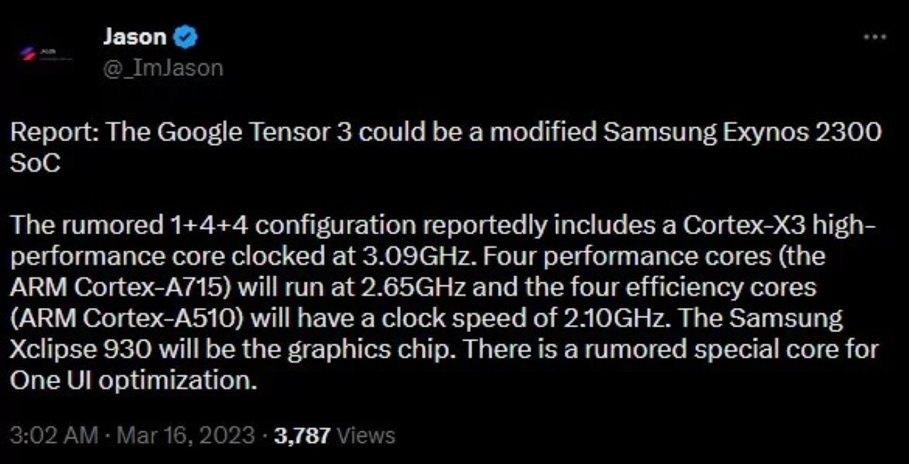 Google Tensor G3