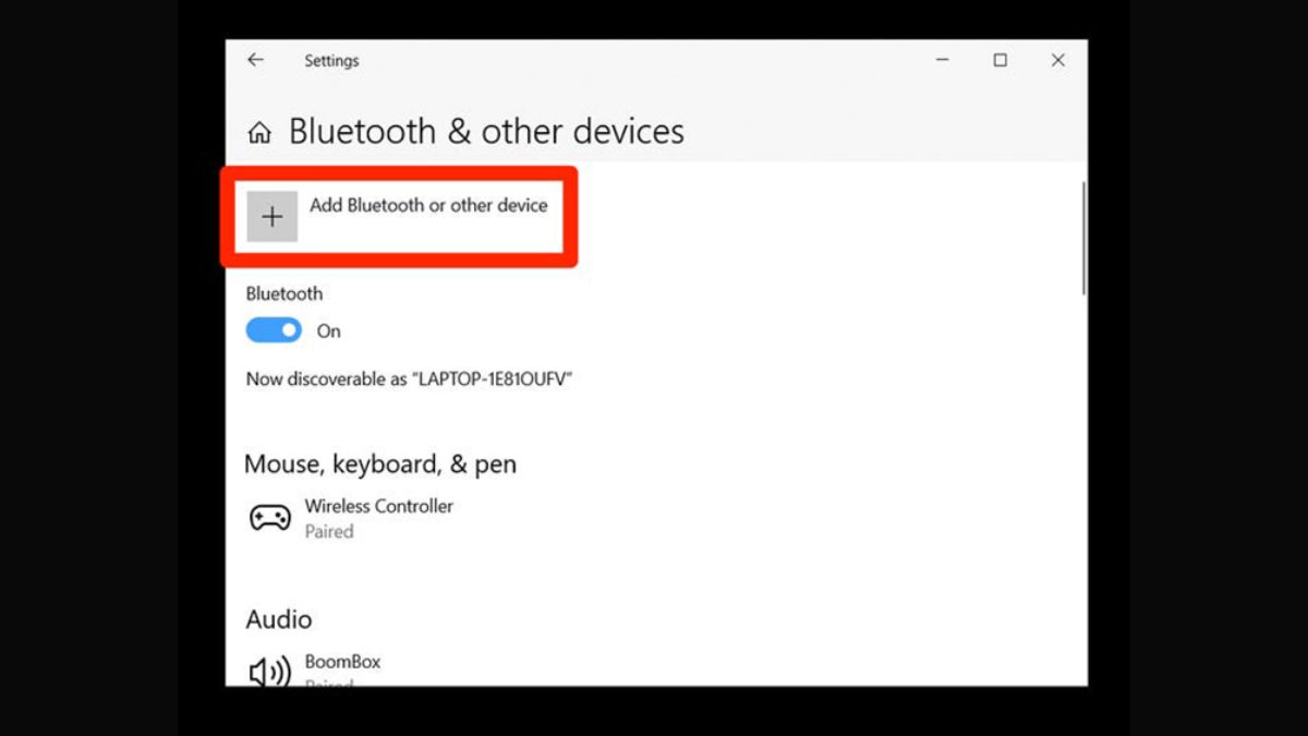 Cách kết nối bàn phím rời với laptop qua Bluetooth hoặc tần số vô tuyến mặc định trên Windows 10 bước 5