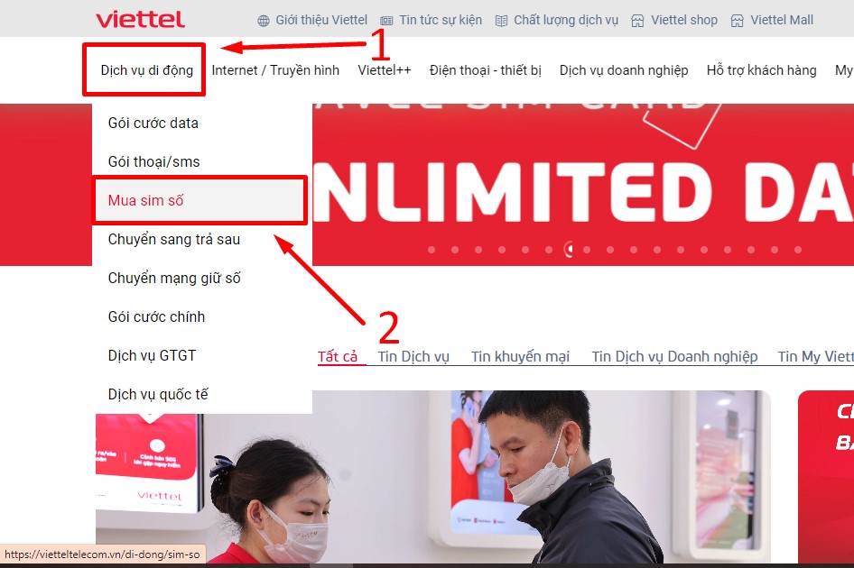 Cách mua SIM có đầu số 097 online tại nhà 1