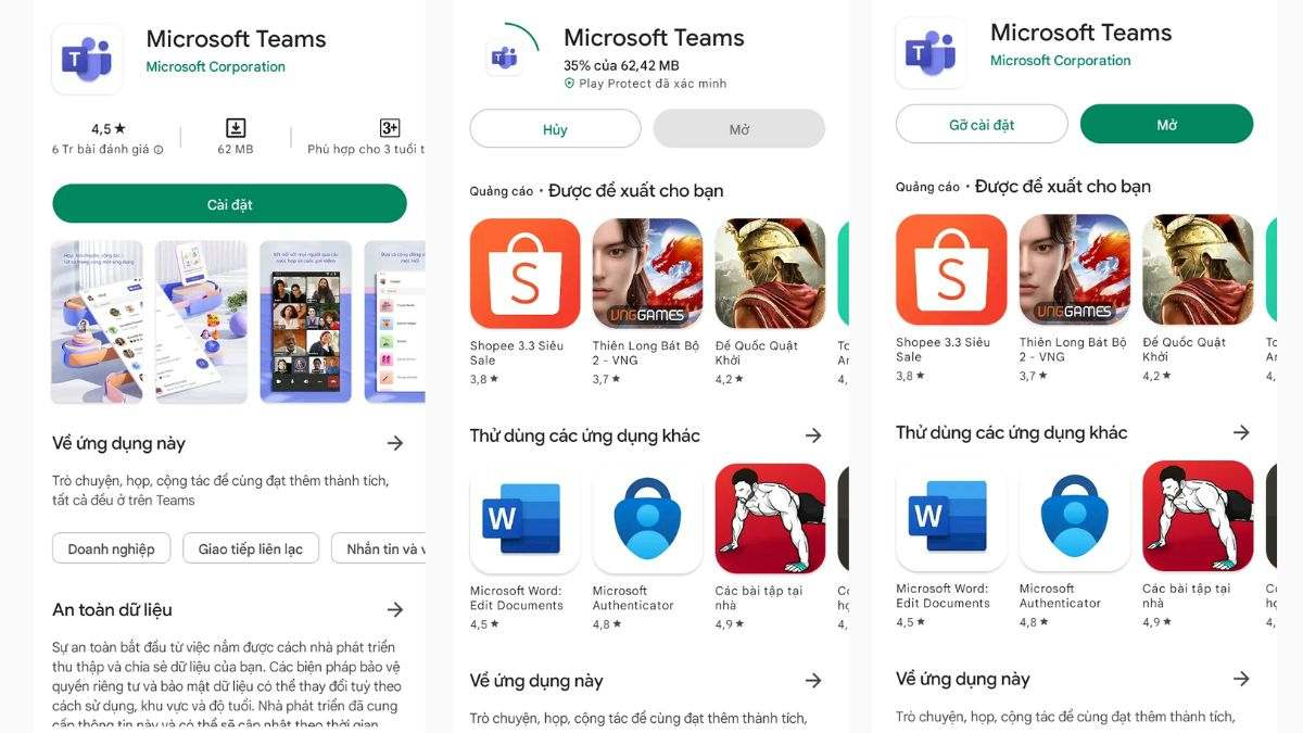 Cách tải Microsoft Teams trên Android bước 2