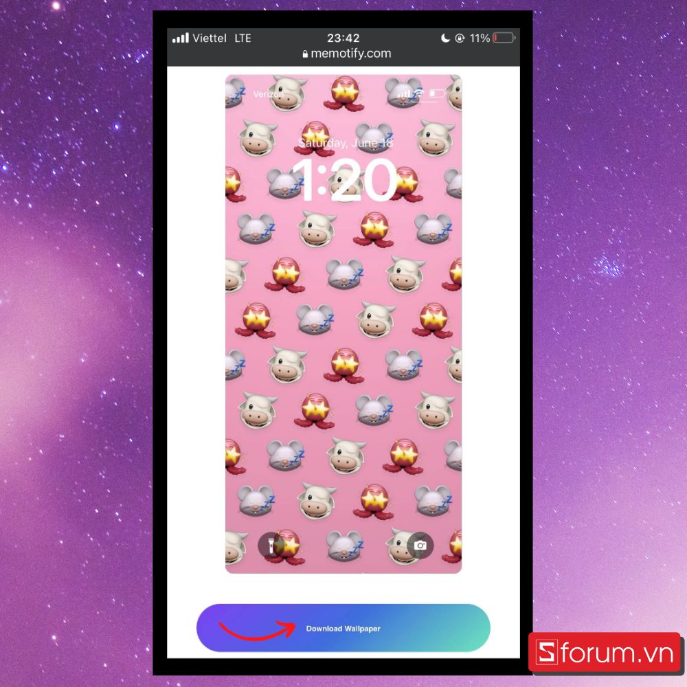 Cách tạo hình nền iPhone - Bước 3 