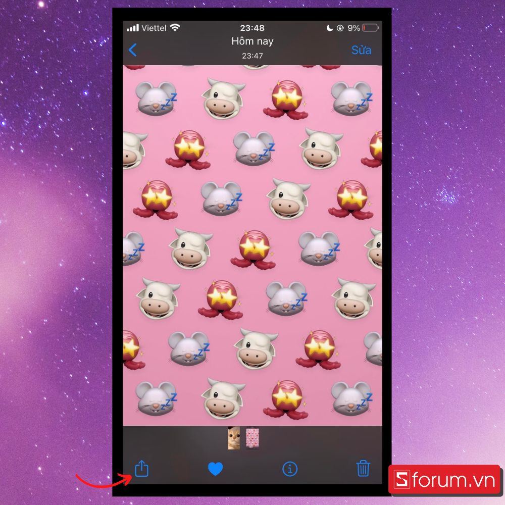 Cách tạo hình nền iPhone - Bước 5 