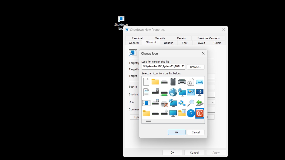 Sử dụng Shortcut để tắt máy tính win 10 bước 5